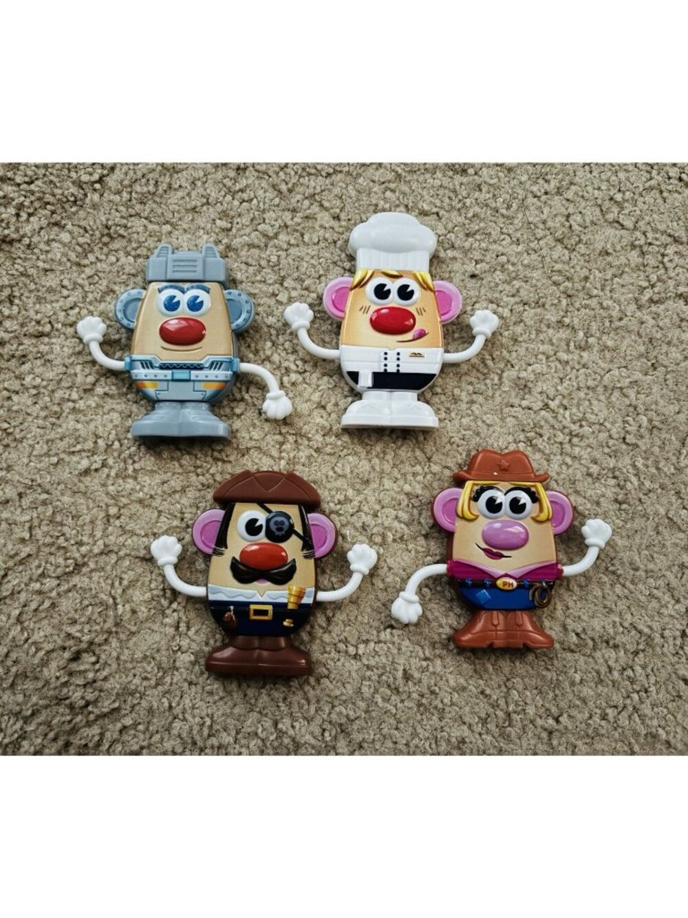 Lot Of 4 Wendy's Kids Meal Toys Mr. & Mrs. Potato Head Mashed 2025